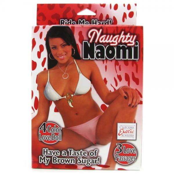Naughty Naomi Doll Life-Like Inflatable Lover with 4-Color Face and 3 Love Passages Secondary image