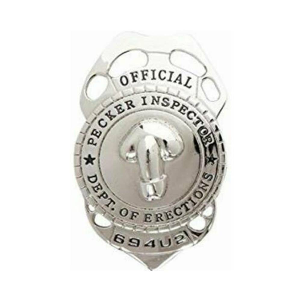 Pecker Inspector Badge – Novelty Party Accessory > Novelties > Gag Gifts