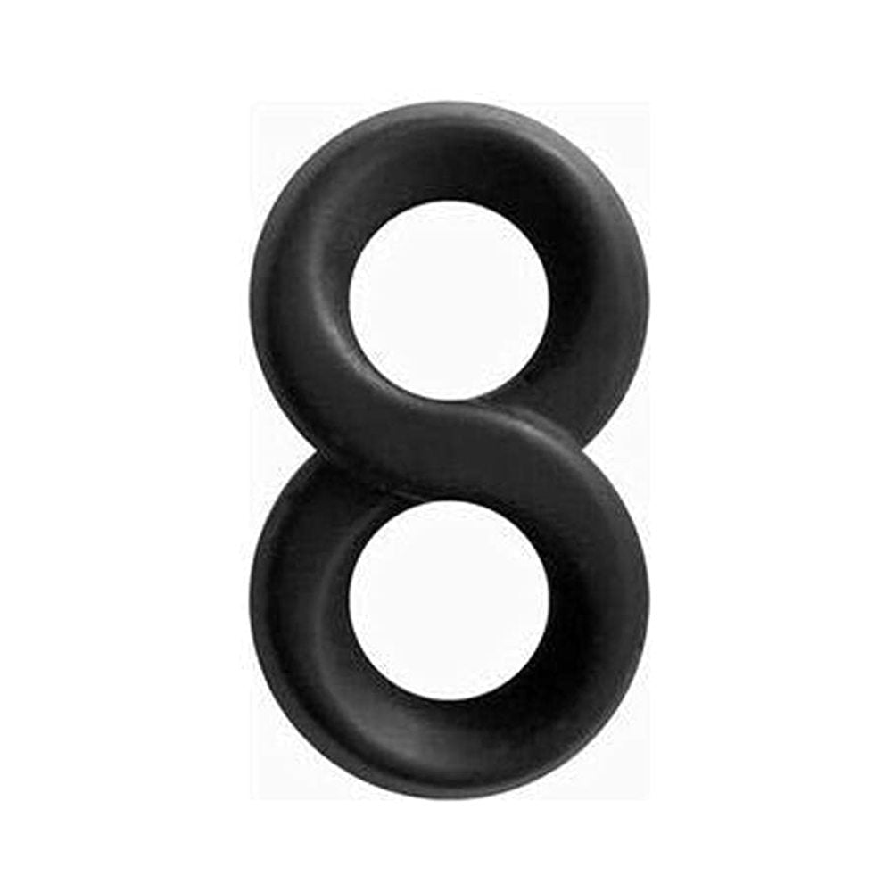Renegade Infinity Ring (Black) – Stretchy Silicone Cock and Ball Rings > Cock Ring > Sets