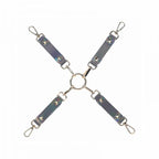 Ouch Paris Collection Hogtie Connectors Black PU Leather with Iridescent Hardware > Bondage Gear > Restraints