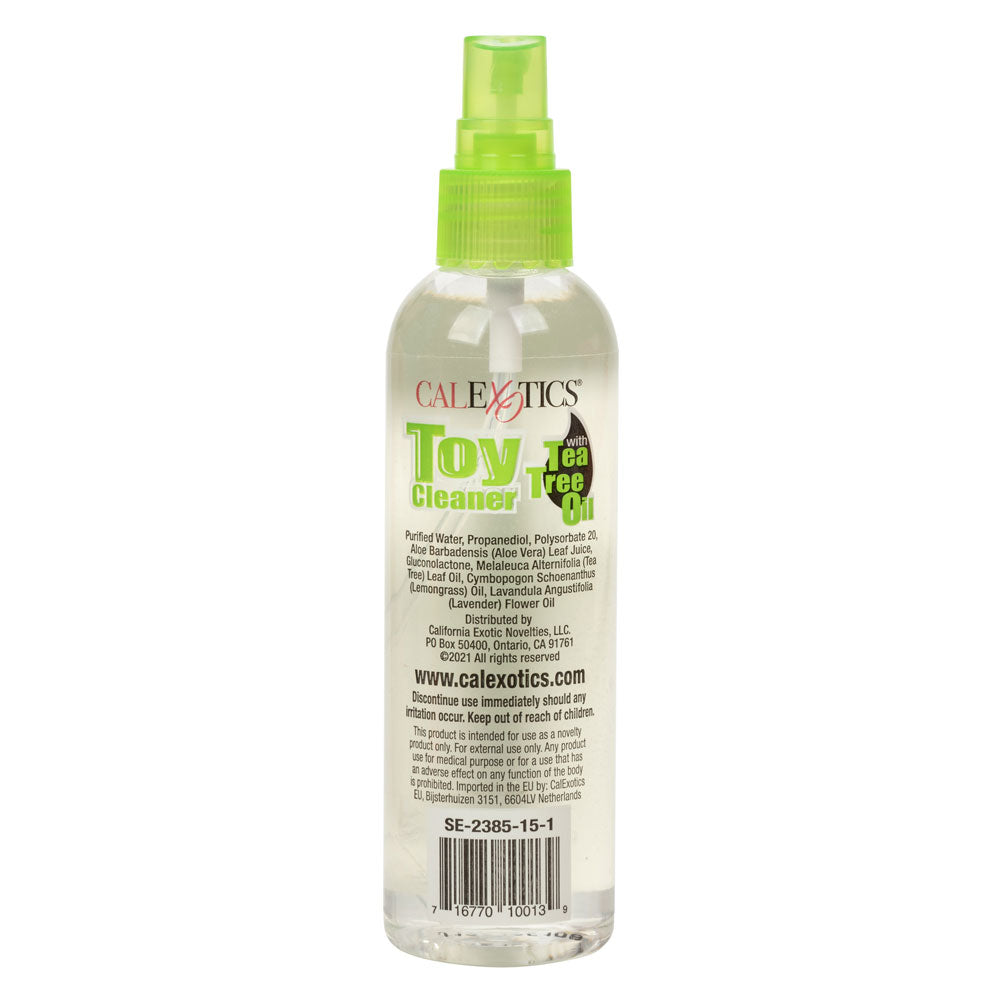 CalExotics Toy Cleaner with Tea Tree Oil 4 Ounce Transparent Bottle Toy Cleaners