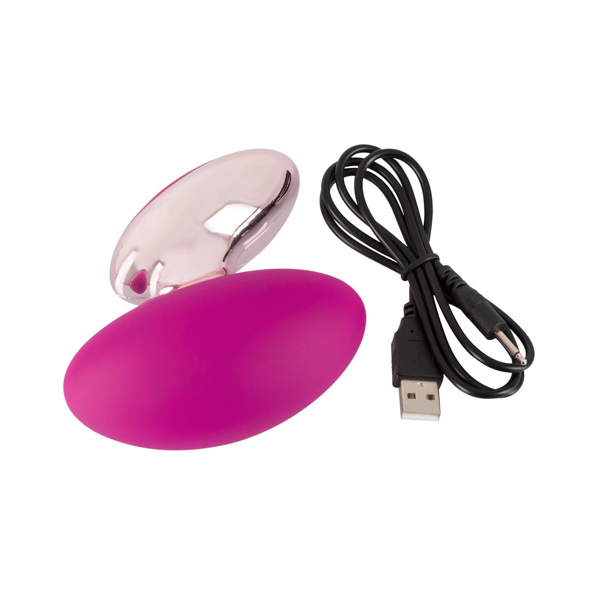 Couples Choice Massager Pink Silicone 9.3 cm x 5.5 cm with 10 Vibration Modes > Sex Toys > Couples Toys
