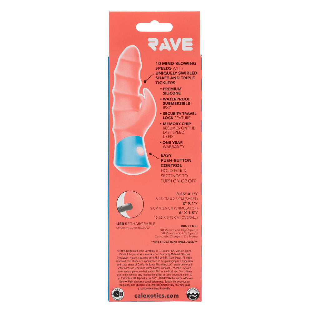 Rave Tickler Orange Silicone Dual Massager – Vibrant Design Intimate Massager Orange > Sex Toys For Ladies > G-Spot Vibrators