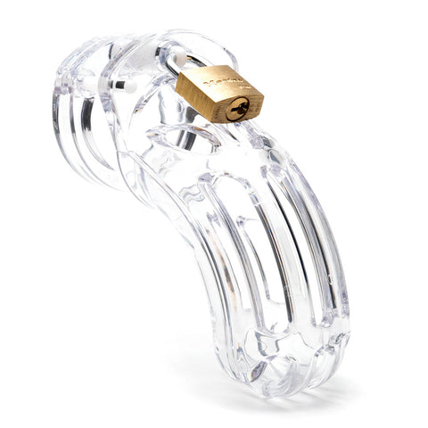 Cockcage The Curve Clear Chastity Device 9.5cm x 3.8cm Cages