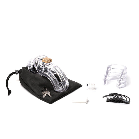 Cockcage The Curve Clear Chastity Device 9.5cm x 3.8cm Cages