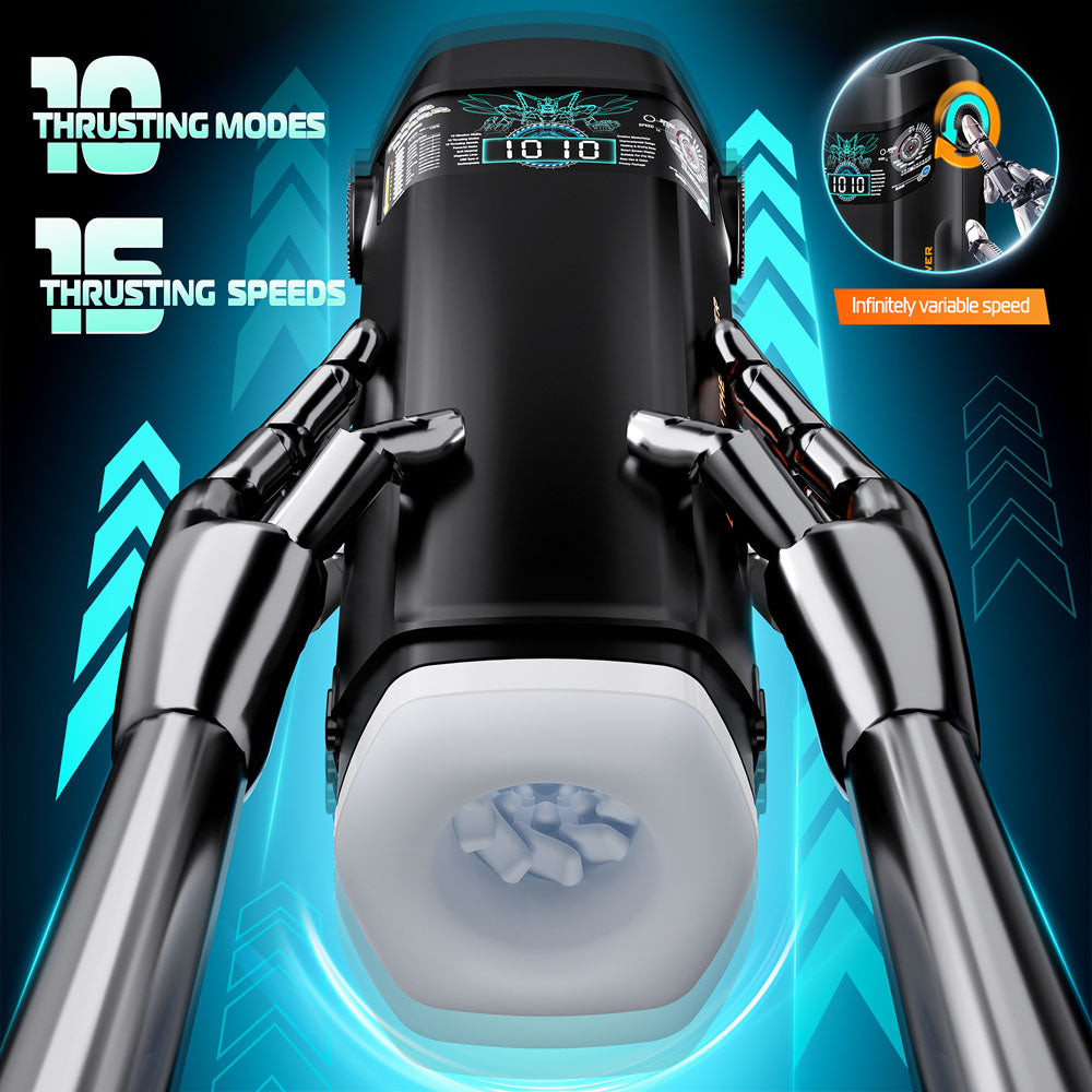 Cyberskin B-Titan Thrusting and Vibrating Auto Masturbator with Heater Secondary image