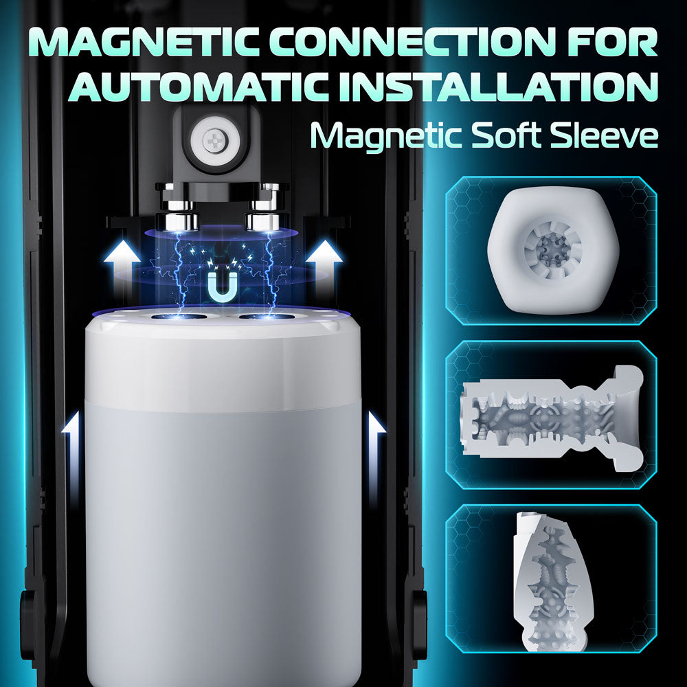 Cyberskin B-Titan Thrusting and Vibrating Auto Masturbator with Heater > Sex Toys For Men > Masturbators Premium