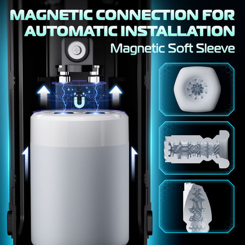 Cyberskin B-Titan USB Rechargeable Thrusting and Vibrating Auto Masturbator with Heater Strokers - Auto