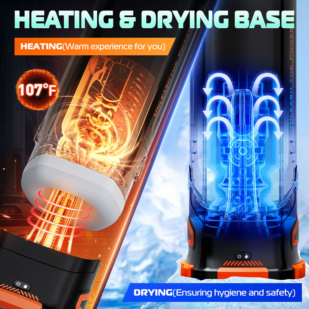 Cyberskin B-Titan Thrusting and Vibrating Auto Masturbator with Heater > Sex Toys For Men > Masturbators Premium