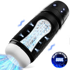 Cyberskin The Warrior – USB Rechargeable Sucking and Vibrating Masturbator Black > Sex Toys For Men > Masturbators Premium