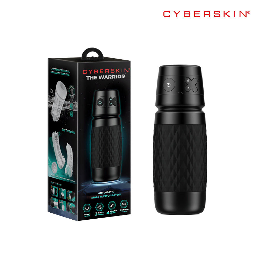 Cyberskin The Warrior – USB Rechargeable Sucking and Vibrating Masturbator > Sex Toys For Men > Masturbators Premium