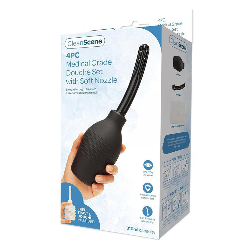 CleanScene Medical Grade Douche Set (310ml) – Soft Tip Travel Douche Set Secondary image