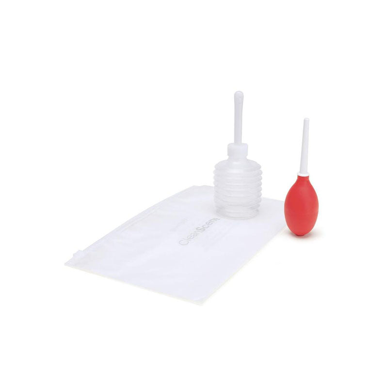 CleanScene 4 Piece Mini Travel Douche with One-Way Valve – 60 ml Douche Set Secondary image