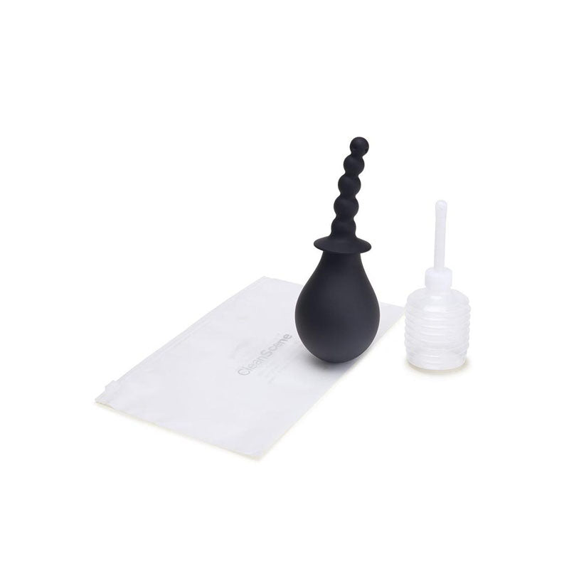 CleanScene Soft Squeeze Beaded Anal Douche Set 250ml with Flared Base - 4 Piece > Essentials > Douches