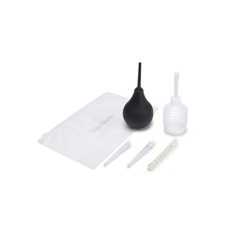 CleanScene 7 Piece Anal Douche Set – Flexible Tip Head 225 ml Capacity Secondary image