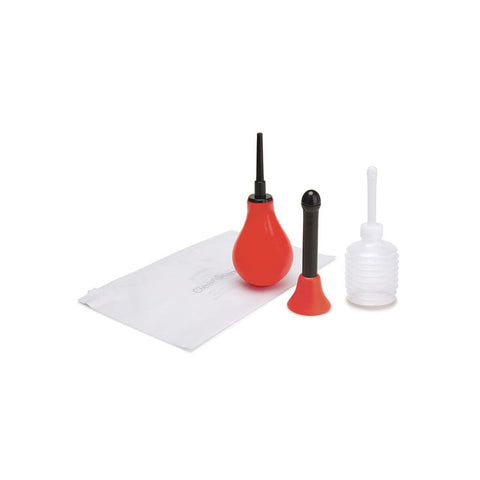 CleanScene 5 Piece Anal Douche Set with Classic and Flared Tips Douches