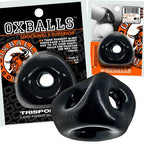 OXBALLS TRI-SPORT XL Thicker 3-Ring Cocksling Black – Enhanced Comfort and Superior Support > Cock Ring > Sling