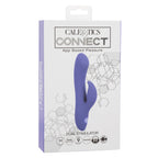 CalExotics Connect Dual Stimulator 7 Inch Purple | Waterproof App Control > Vibrators > Ladies > Rabbit