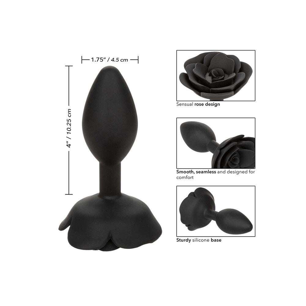 Forbidden Large Rose Anal Plug 4 Inch – Body-Safe Silicone Large Butt Plug > Anal Range > Butt Plugs