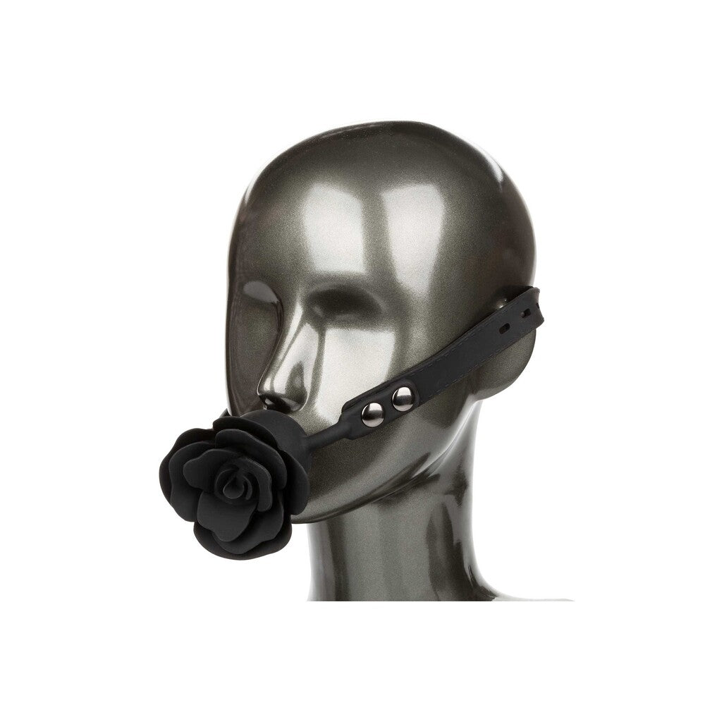 Forbidden Removable Rose Gag – Adjustable Breathable Fetish Accessory Secondary image