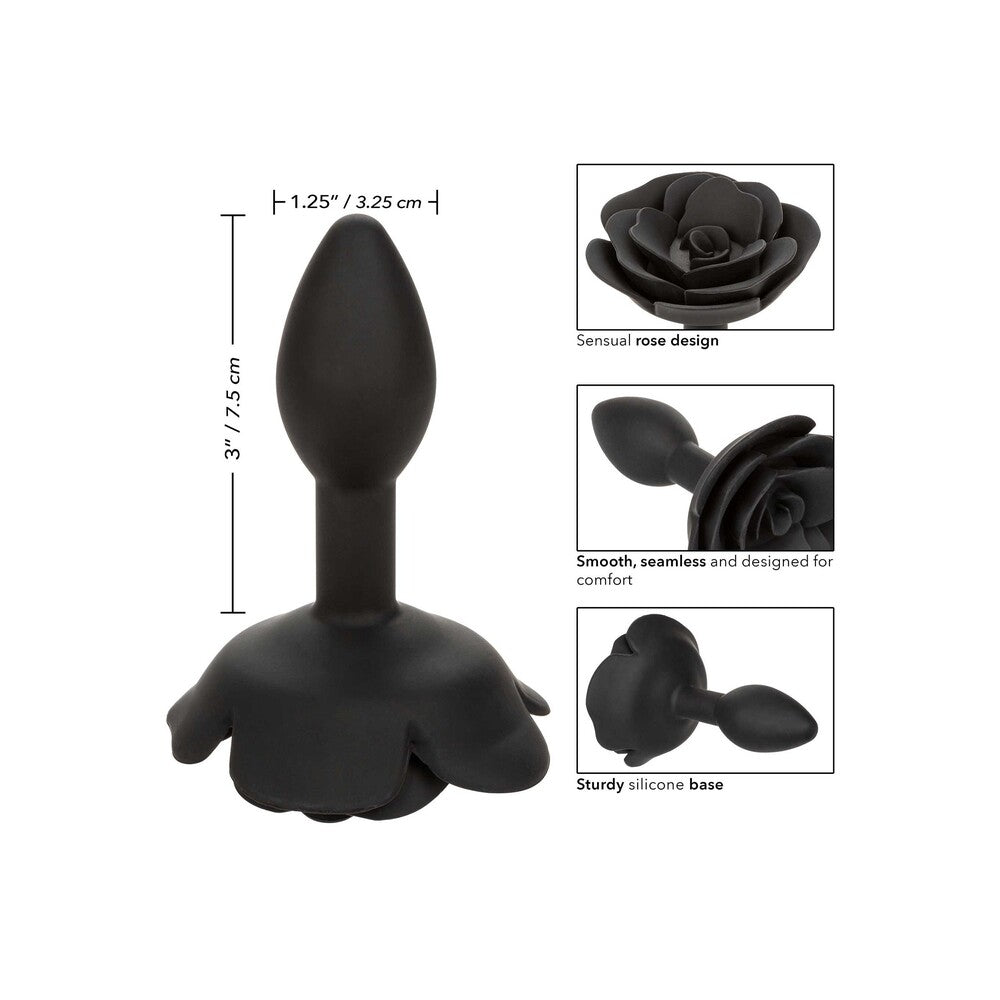 Forbidden Small Rose 3 Inch – Body-Safe Silicone Small Anal Plug > Anal Range > Butt Plugs