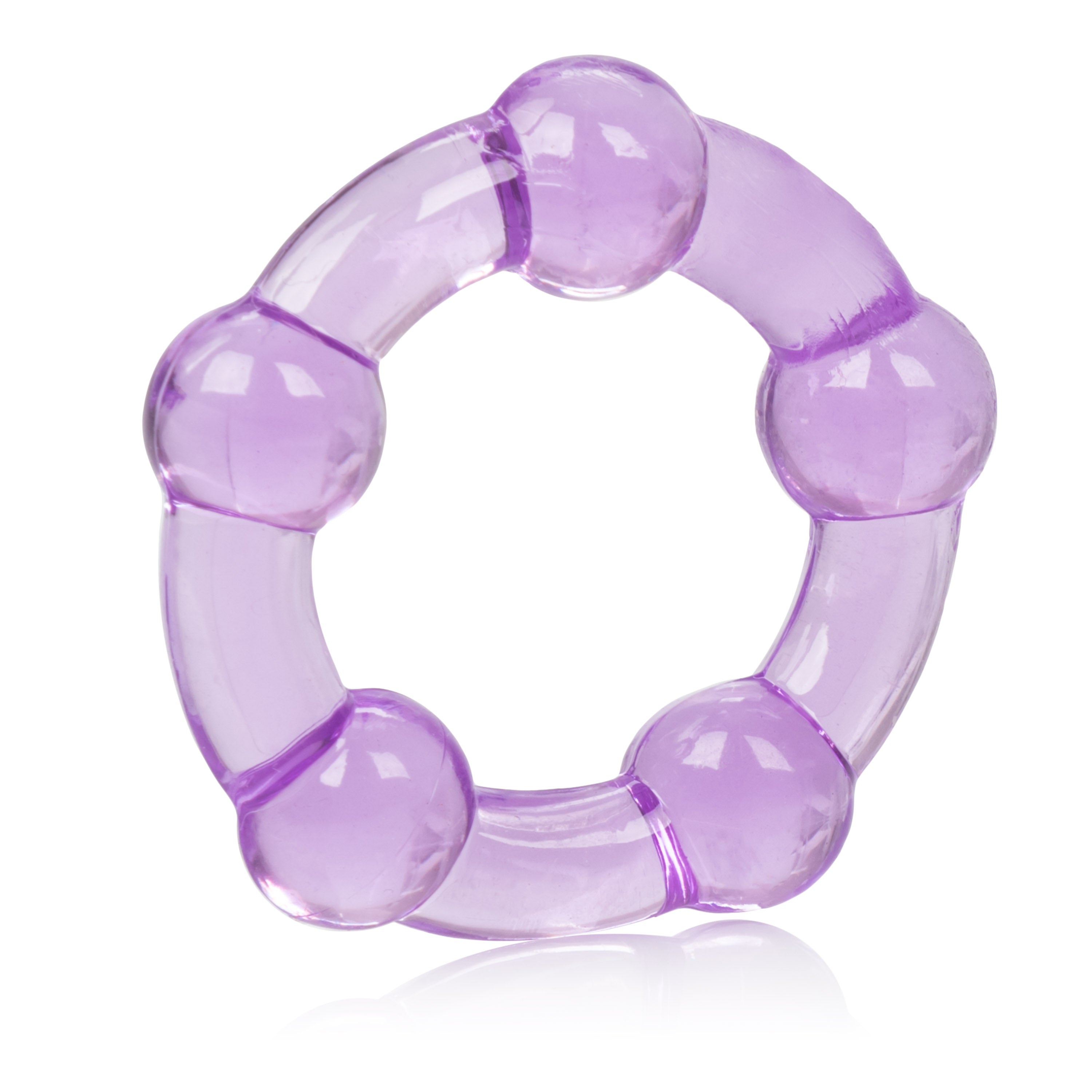 CalExotics Island Rings Purple Stretchy Cock Rings Set with Small Medium and Large Sizes COCK RING Set