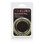 CalExotics Rubber Ring Large Black – Comfortable Flexible Support > Cock Ring > Single