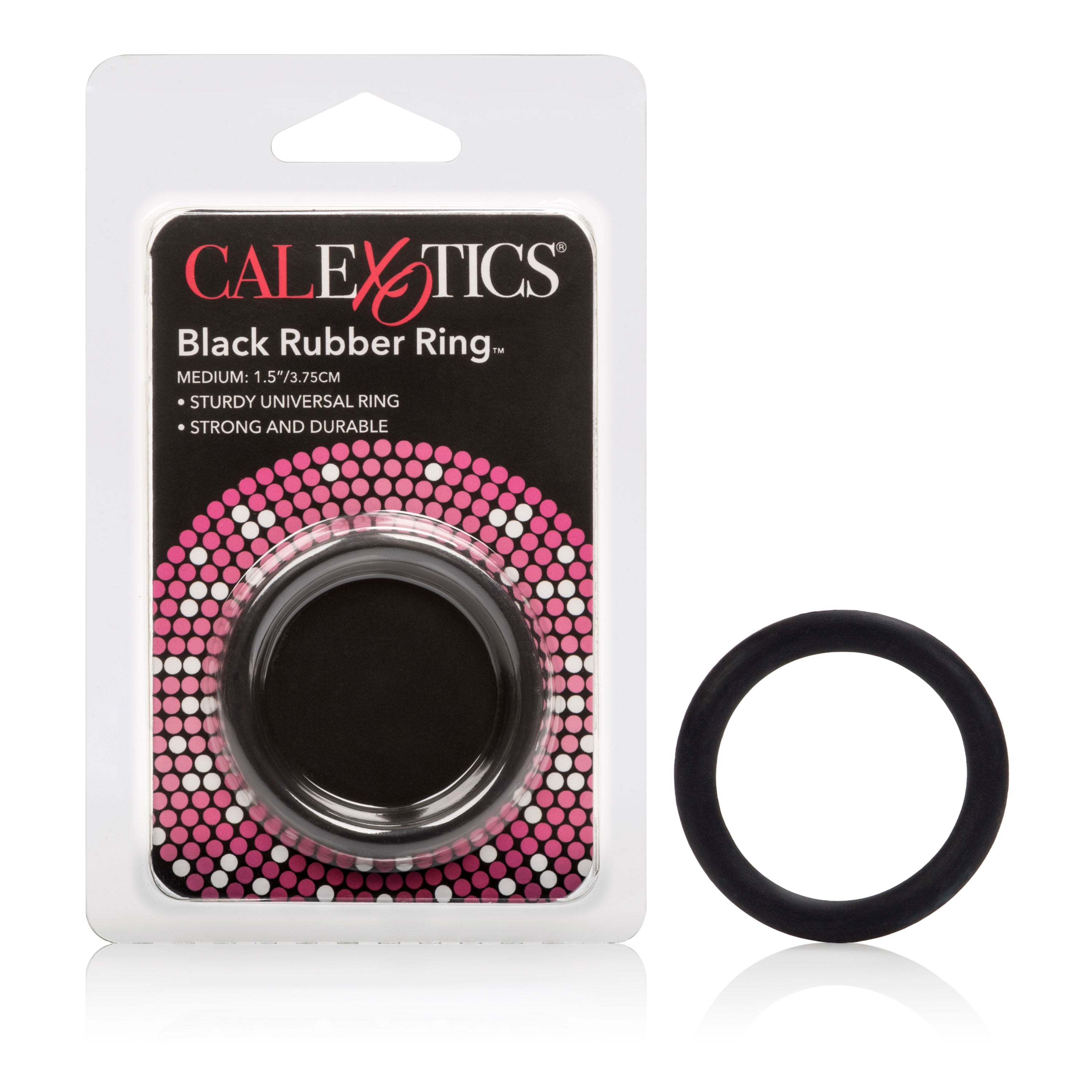 CalExotics Rubber Ring Medium Black – Durable Erection Support and Comfort COCK RINGS