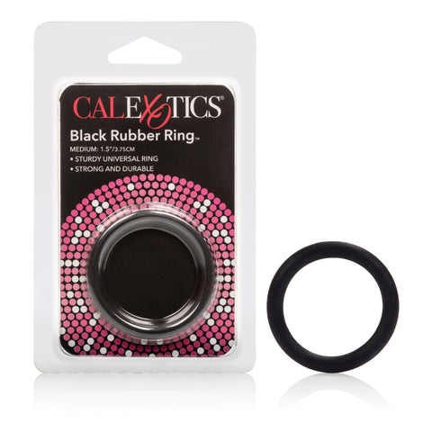 CalExotics Rubber Ring Medium Black – Durable Erection Support and Comfort COCK RINGS