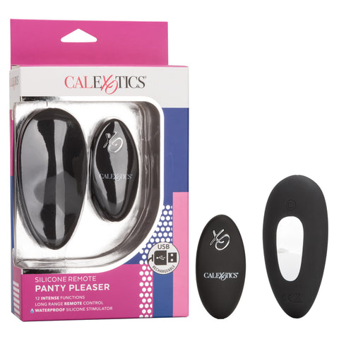 CalExotics Silicone Remote Panty Pleaser Waterproof Massager with 12 Vibration Functions and Long-Range Remote Control Panty Vibrators