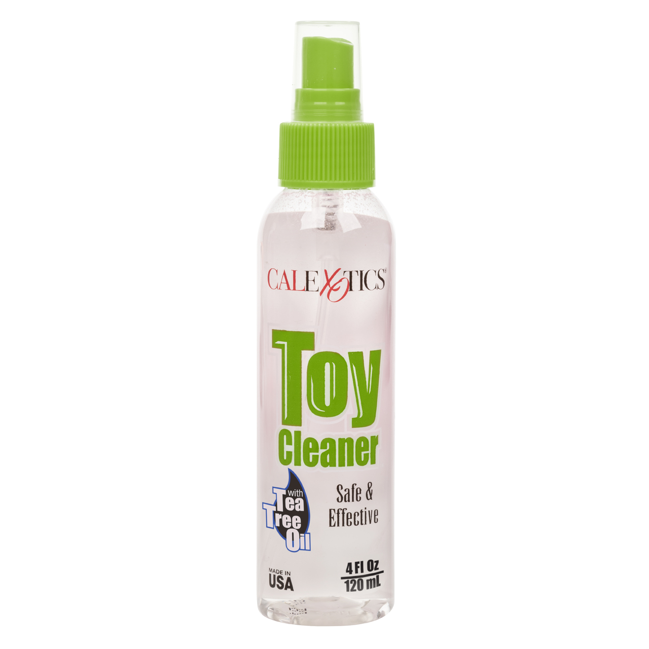 CalExotics Toy Cleaner with Tea Tree Oil 4 Ounce Transparent Bottle Toy Cleaners