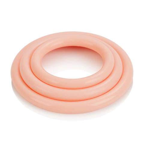 CalExotics Tri-Rings Natural – Flexible Multi-Size Erection Enhancer Rings COCK RING Set