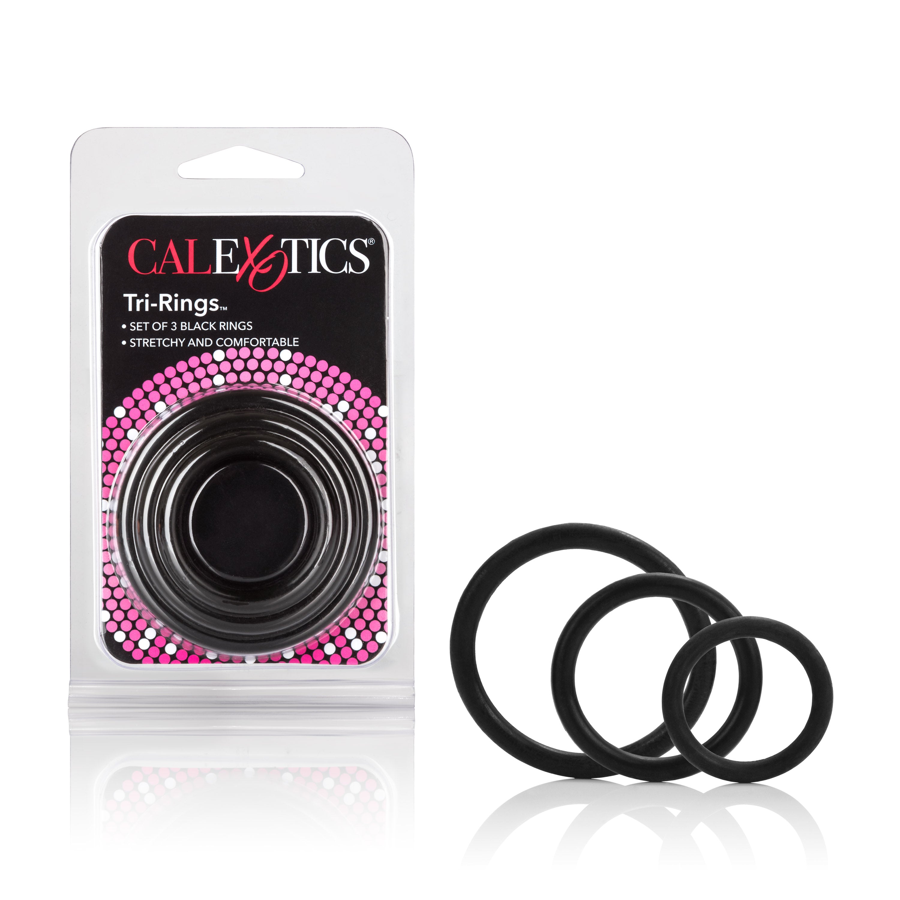 CalExotics TriRings Set – Stretchy Support Cock Ring Set Secondary image