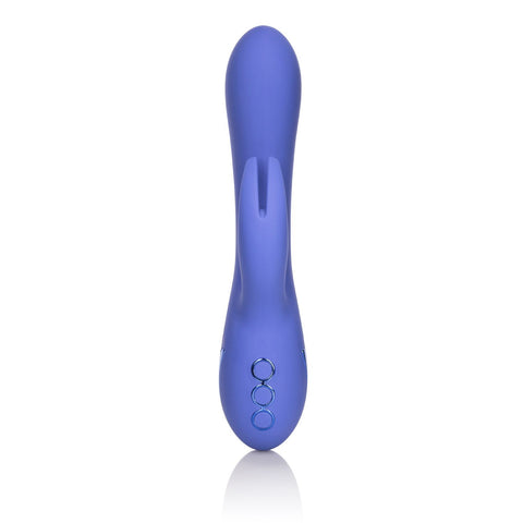 California Dreaming Beverly Hills Bunny Blue Silicone Rechargeable Massager with 10 Vibration Functions and 3 Shaft Rotation Speeds VIBRATORS-RABBIT