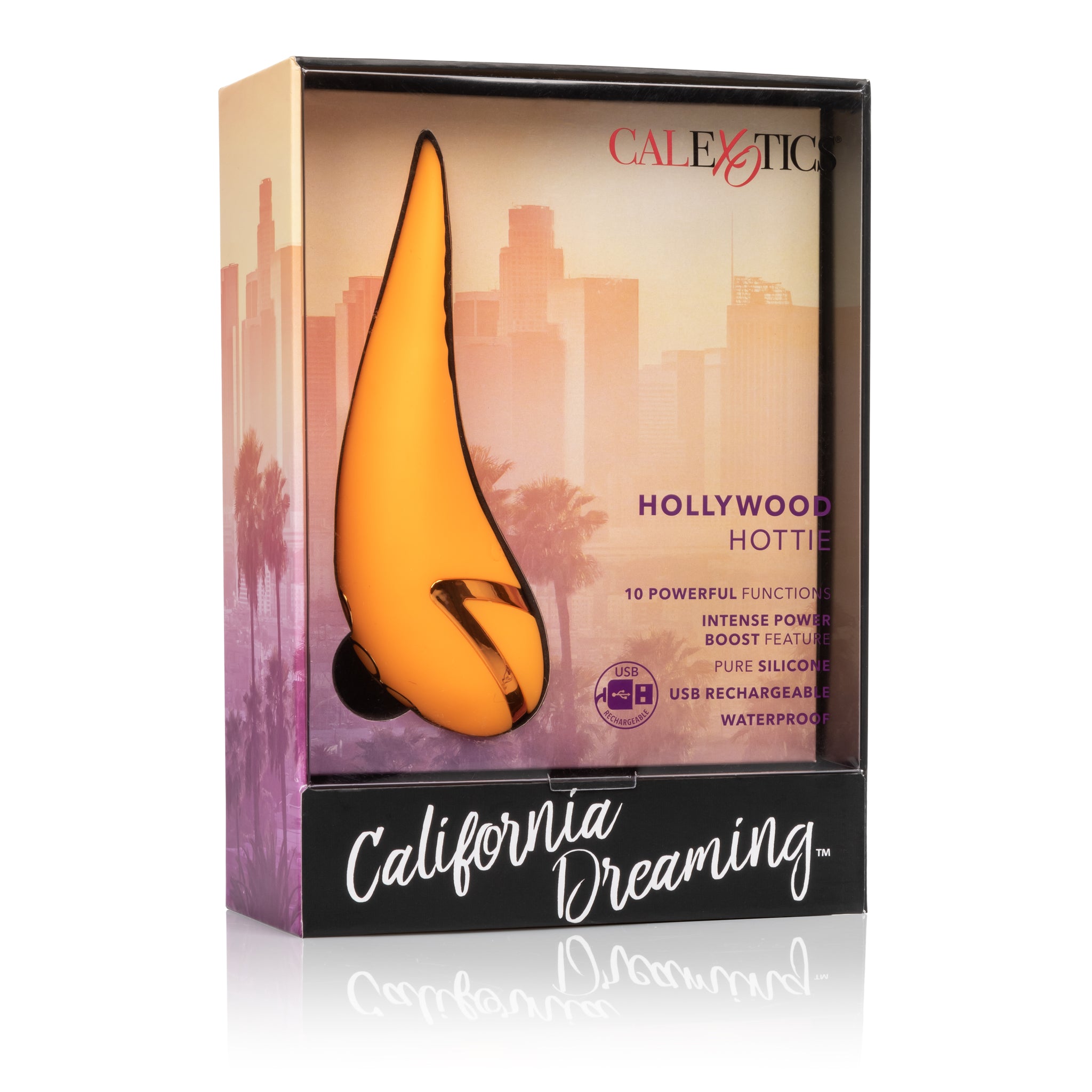California Dreaming Hollywood Hottie Orange – Rechargeable Mini Massager with 10 Vibration Functions > Vibrators > Standard Vibrators