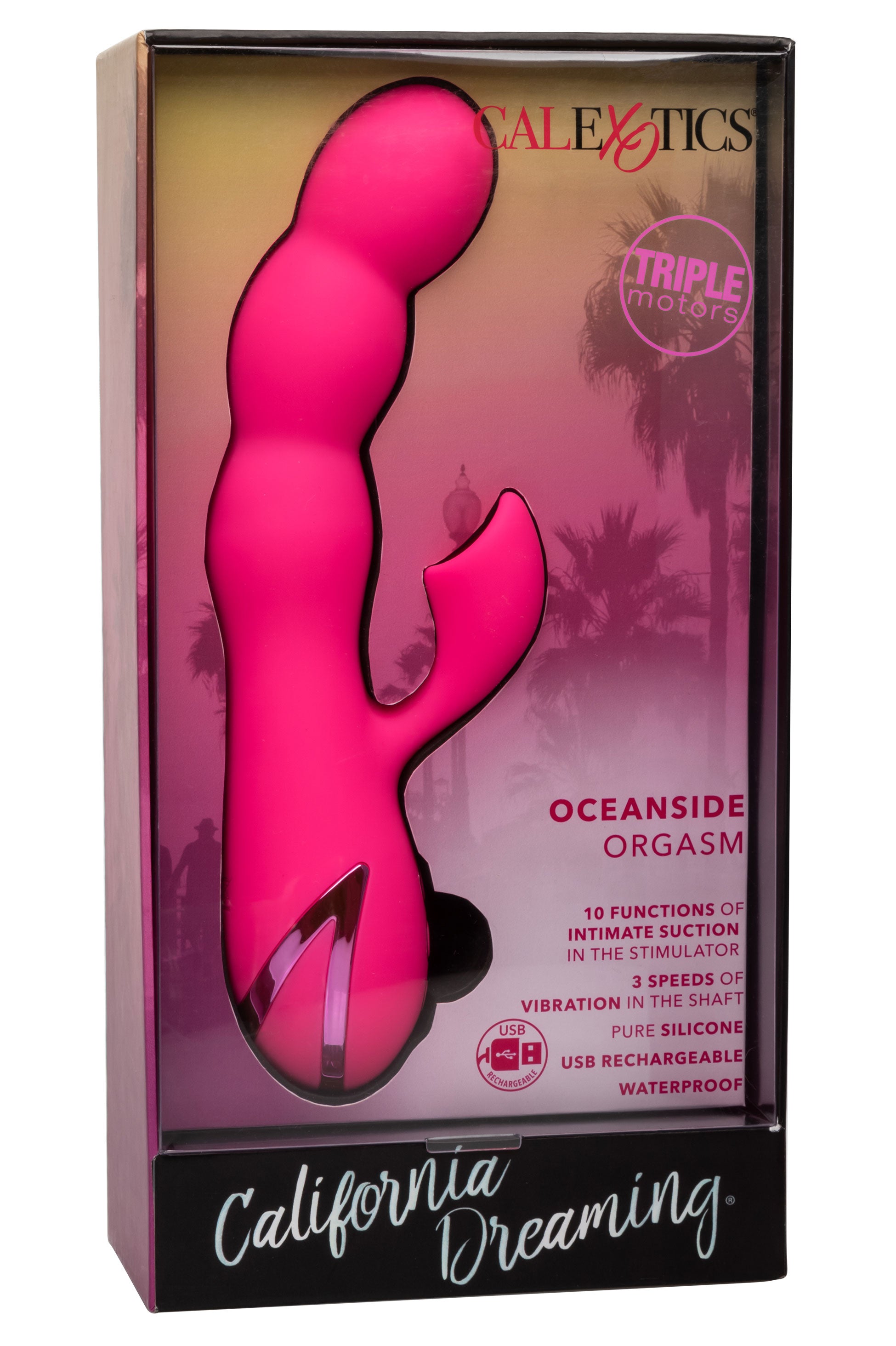 California Dreaming Oceanside Orgasm Massager with Clitoral Suction and Vibrating Functions > Vibrators > Ladies > Rabbit Multi
