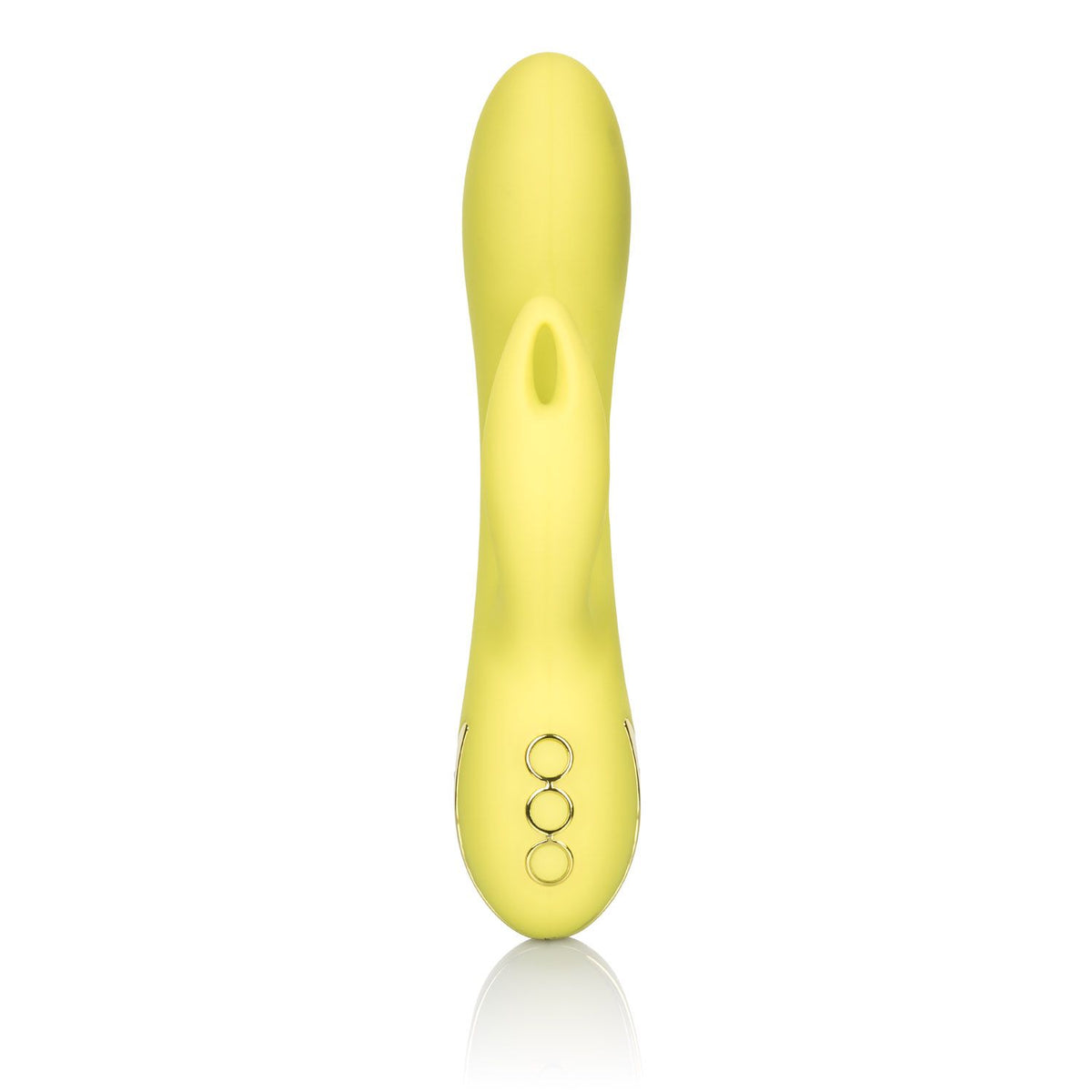 California Dreaming Venice Vixen 4.5 Inch Yellow Silicone Massager Waterproof > Vibrators > Ladies > Rabbit