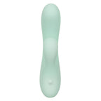 Pacifica Fiji Dual Stimulator in Mint Green with 10 Vibration Functions, Liquid Silicone, Rechargeable, Waterproof IPX7, 7.5 Inches > Vibrators > Ladies > Rabbit