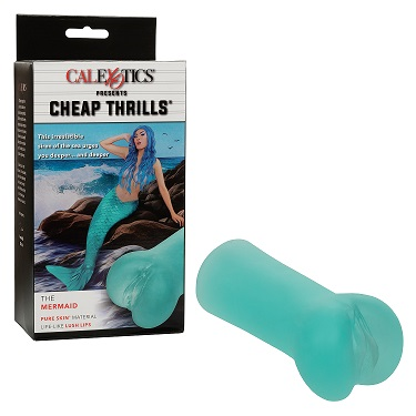 Cheap Thrills The Mermaid Masturbator in Teal Pure Skin Material with Life-Like Texture and Compact Design > Sex Toys For Men > Masturbators > Fantasy Main image