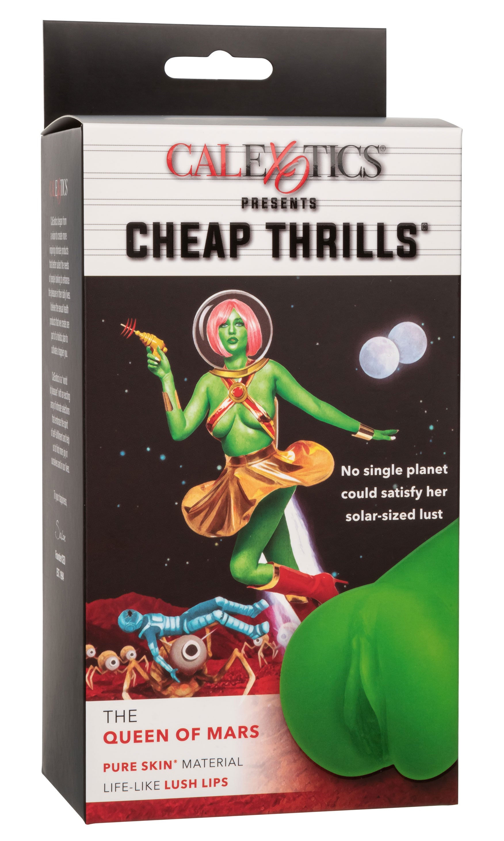Cheap Thrills - The Queen of Mars Green Pure Skin Material 5.5 Inch Compact Stroker Strokers - Fantasy