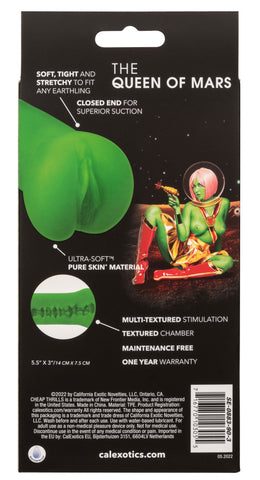 Cheap Thrills - The Queen of Mars Green Pure Skin Material 5.5 Inch Compact Stroker Strokers - Fantasy