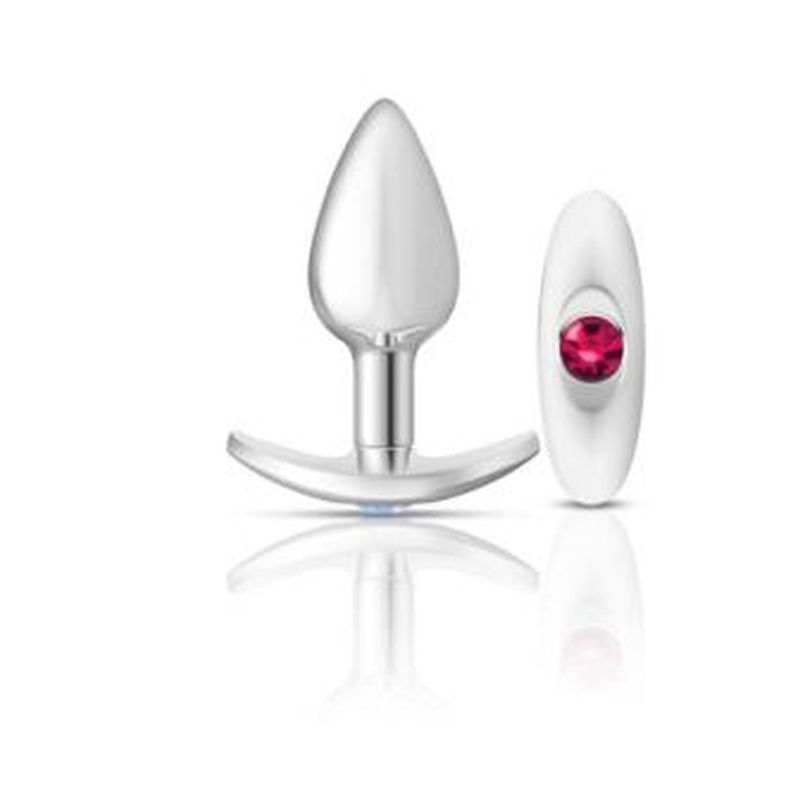 Cheeky Charms Silver Anchor Butt Plug with Clear and Teal Jewel Kit > Anal Range > Jewel Butt Plugs Main image