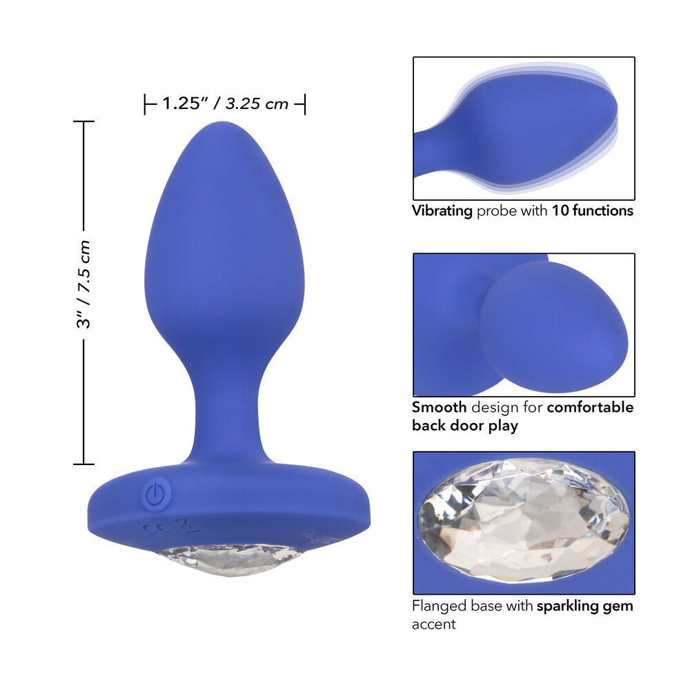 Cheeky Gems Collection Medium 3.5 Inches Silicone Butt Plug with Interchangeable Gems > Anal Range > Jewel Butt Plugs