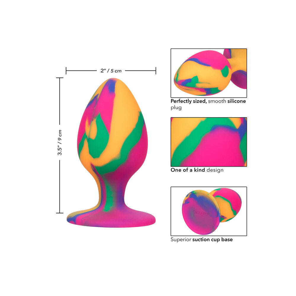 Cheeky Large Tie Dye – Vibrant Large Butt Plug 3.5 Inch > Anal Range > Butt Plugs