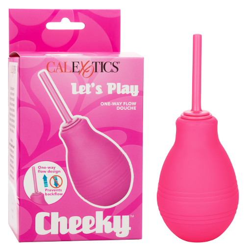 Cheeky One-Way Flow Douche Pink 7.3 fl oz 216 mL with Slender Nozzle and No Backflow Valve Douches