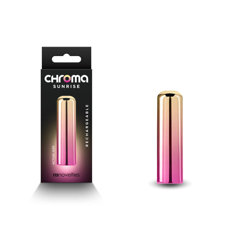 Chroma Sunrise Small 6.8 cm Bullet Metallic Pink Gold > Vibrators > Mini Vibrators Main image