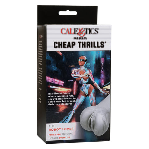 Cheap Thrills The Robot Lover Realistic Gray Masturbator with Pure Skin Material and Textured Interior Strokers - Fantasy