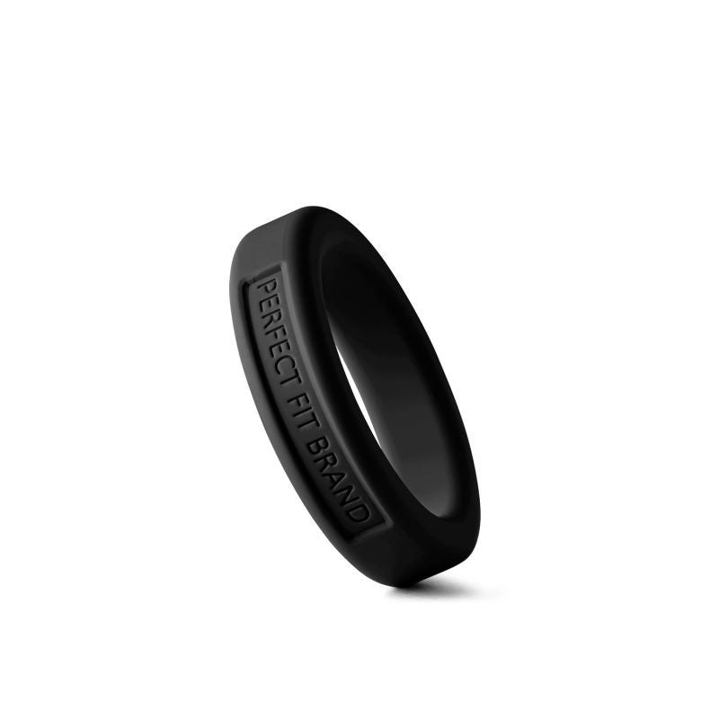 Classic Silicone Medium Stretch Penis Ring 36mm Black > Cock Ring > Single