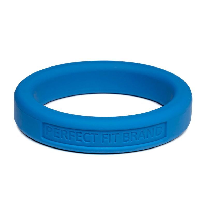 Classic Silicone Medium Stretch Penis Ring 44mm Blue > Cock Ring > Single