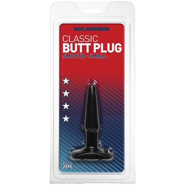 Classic Smooth Butt Plug Small Black > Anal Range > Butt Plugs